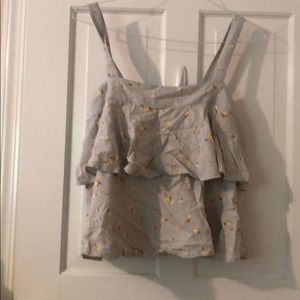 Light blue floral top